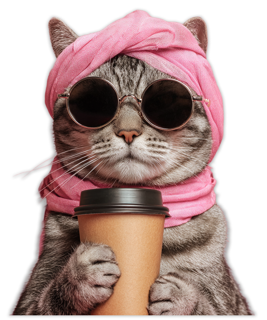 Cool Cat with Sunglasses